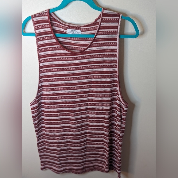 Bershka Red and White Striped Tank Top - Picture 1 of 6